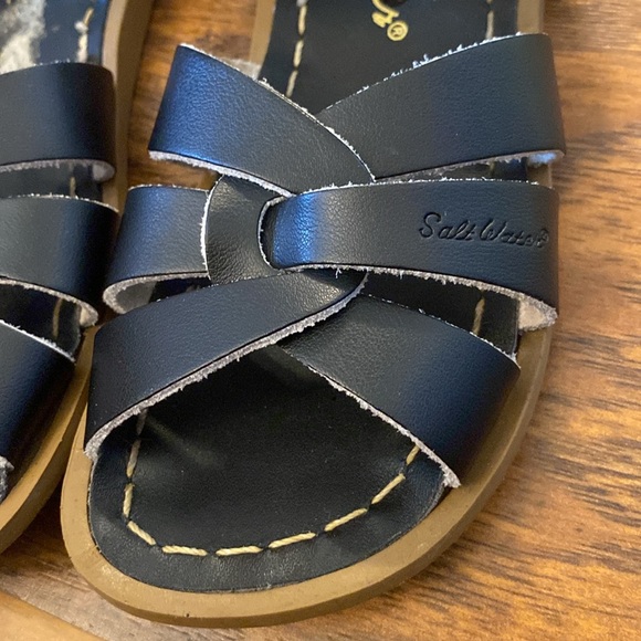 Salt Water size 11 black sandals. Good condition. - Picture 8 of 10